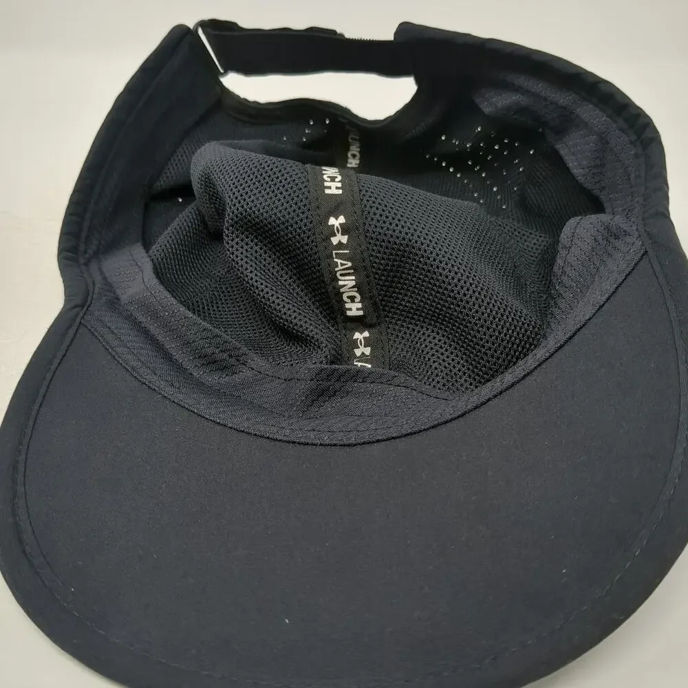 Under Armour Baseball Cap Black One Size Hat Reflective Running Strapback